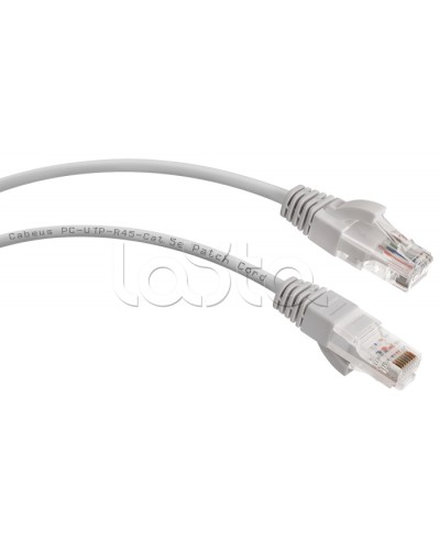 Шнур коммутационный 2xRJ-45/8P8C U/UTP кат.5е (0,3 м) Cabeus PC-UTP-RJ45-Cat.5e-0.3m в Симферополе Патчкорды (медные) Pintop.ru