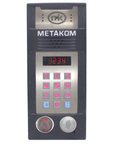 Многоабонентый антивандальный блок вызова со встроенной видеокамерой Метаком MК2018-RFMFСV в Симферополе Блоки вызова многоабонентные Pintop.ru