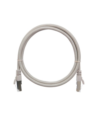 Шнур коммутационный 2хRJ45/8P8C S/FTP кат.6 (NMC-PC4SE55B-010-GY) NIKOMAX (1м) в Симферополе Патчкорды (медные) Pintop.ru