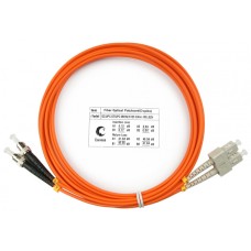 Шнур оптический duplex SC-ST 62,5/125 mm 3м LSZH Cabeus FOP-62-SC-ST-3m