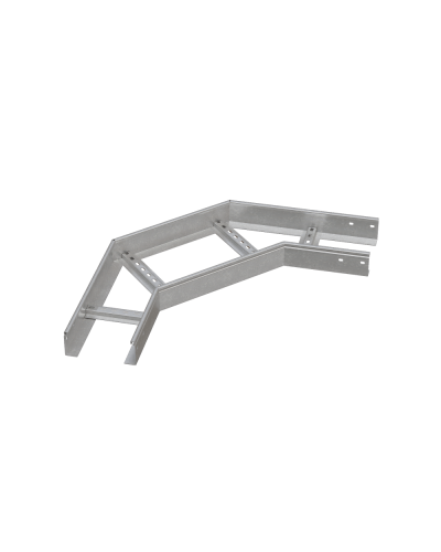 Угол лестничный горизонтальный 90 гр. 80х600х1,5 мм HD85 N КМ-профиль (LGL90-80-600-1.5 HD85 N) в Симферополе Аксессуары для лотков Pintop.ru