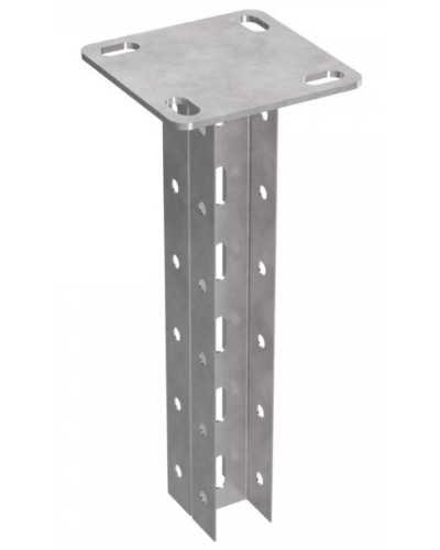 Стойка двойная потолочная для средних нагрузок 35х30х500 пятка 120х120 Промрукав (PR08.2599) в Симферополе Аксессуары для лотков Pintop.ru