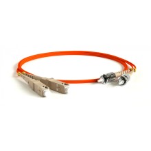 Патч-корд волоконно-оптический Hyperline FC-D2-50-FC/PR-ST/PR-H-5M-LSZH-OR