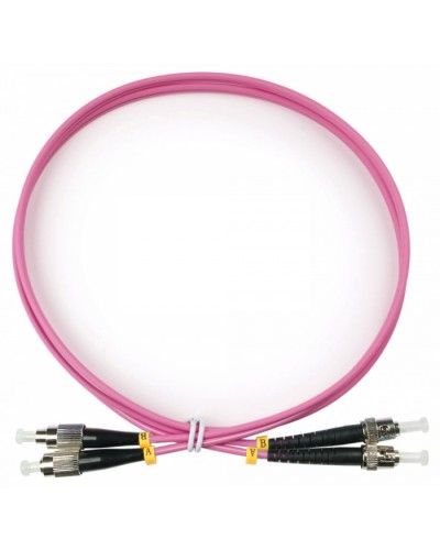 Шнур оптический duplex FC-ST 50/125 mm OM4 1м LSZH Cabeus FOP-50-OM4-FC-ST-1m в Симферополе Патч-корды оптические Pintop.ru