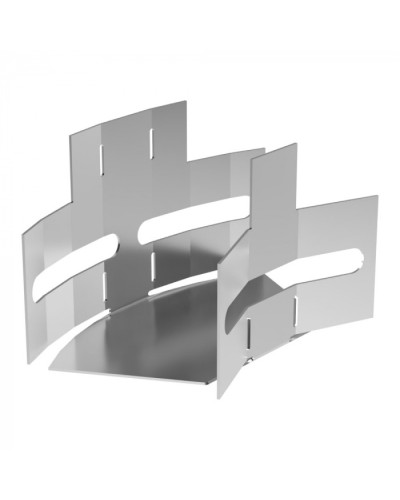 Угол горизонтальный изменяемый 0-45 градусов Стандарт INOX (AISI 304) 50х50 Промрукав (PR16.3583) в Симферополе Аксессуары для лотков Pintop.ru