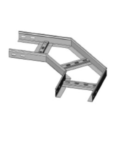 Угол горизонтальный 90° 100х50 (1,2) для лестничного лотка ПожТехКабель (650-500) в Симферополе Кабельные лотки Pintop.ru