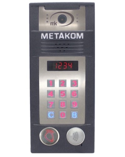 Многоабонентый антивандальный блок вызова со встроенной гибридной видеокамерой Метаком MК2018-RFMFСVH в Симферополе Блоки вызова многоабонентные Pintop.ru