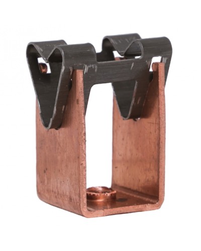 Держатель токоотвода металлический 35мм, L=20мм, Ni/Сu EKF PROxima (lp-d2115-20-cu) в Симферополе Электротехническое оборудование Pintop.ru