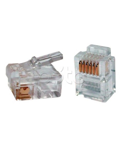 Разъём RJ12 UTP для кабеля кат.3 6P4C ITK CS3-2C3U в Симферополе Коннекторы Pintop.ru
