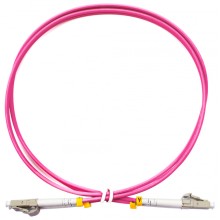 Шнур оптический duplex LC-LC 50/125 mm OM4 1м LSZH Cabeus FOP-50-OM4-LC-LC-1m