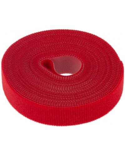 Лента-липучка многоразовая 5 м х 20мм, красная (1 шт/уп) REXANT 07-7524 в Симферополе Монтажные материалы Pintop.ru