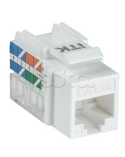 Модуль Keystone Jack кат. 6A UTP 110 IDC 90 град. ITK CS1-1C6AU-11 в Симферополе Модули Keystone Pintop.ru