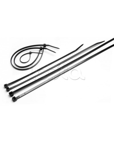 Стяжка нейлоновая неоткрывающаяся, безгалогенная (halogen free), 200x3.6мм, черная (100 шт) Cabeus CTBL-200 в Симферополе Стяжки-хомуты Pintop.ru