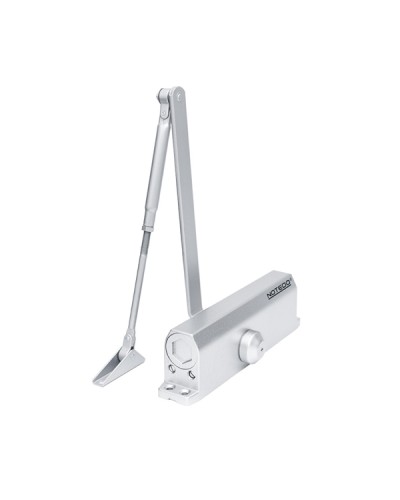 Доводчик NOTEDO DC-110 DA EN3-4, с задержкой закрывания, с рычажной тягой, (коричневый) (RAL8016) в Симферополе Доводчики Pintop.ru