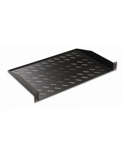 Полка консольная 19, 1U глубина 250мм, нагрузка до 25 кг, чер. Datarex DR-411111 в Симферополе Полки для шкафов и стоек Pintop.ru