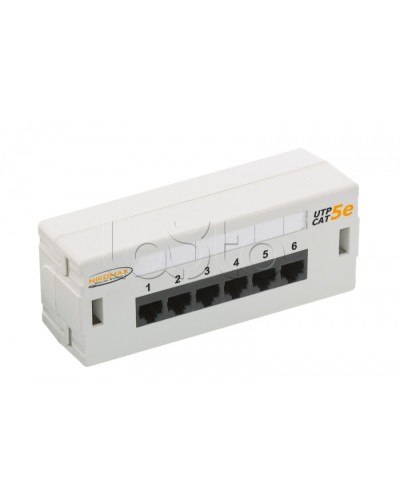 Патч-панель 19, 6xRJ45NIKOMAX (NMC-WP06UD2-GY) в Симферополе Патч панель Pintop.ru