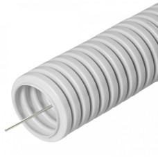 Труба гофрированная ПВХ легкая 350 Н серая с/з д16 (10м/уп) Промрукав (PR.011631М10)