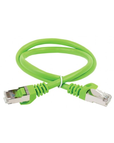 ITK Коммутационный шнур (патч-корд), кат.5Е FTP, 0,5м, зеленый (PC02-C5EF-05M) в Симферополе Патч-корды и пигтейлы Pintop.ru