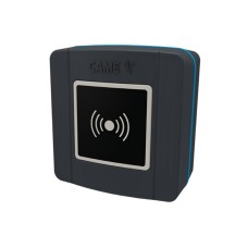 Накладной проксимити-считыватель для карт, брелоков и TAG-капсул Came 806SL-0300 - SELR1BDG, подключаемый к шине CXN с синей подсветкой (протокол Manchester), RAL7024