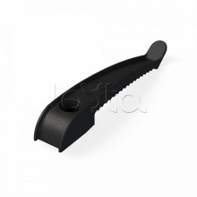 Держатель кабеля односторонний для прямого монтажа черный (20шт/240шт уп/кор) Промрукав (PR13.0381)