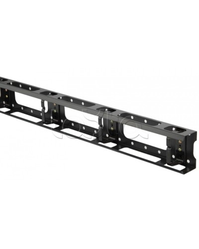 Организатор кабельный металлический вертикальный 32U, черный Hyperline CMV-32U-ML в Симферополе Аксессуары для кабель-канала Pintop.ru