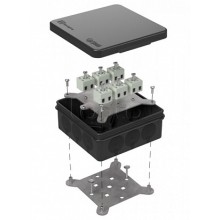 Коробка огнестойкая для о/п двухкомпонентная 60-0303-9005-FR2.5-12 Е15-Е120 100х100х40 Промрукав (60-0303-9005-FR2.5-12)