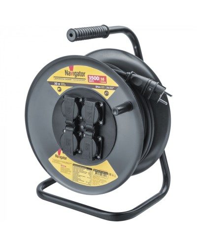 Удлинитель Navigator 93 894 NPE-RM-04-30-E-IP44-3x1.5 катушка 4 гн. c/з КГ 30м в Симферополе Аксессуары для кабель-канала Pintop.ru