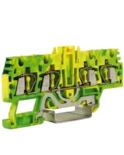 Зажим для заземления, 2 ввод/2 вывода, 2,5 кв.ммжелто-зеленый DKC ZHT520-RET в Симферополе Держатели, клипсы, скобы Pintop.ru