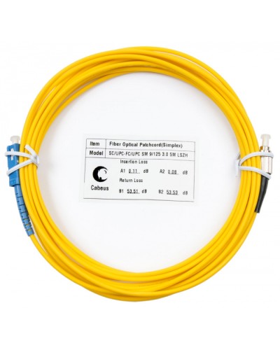 Шнур оптический simplex SC-FC 9/125 sm 7м LSZH Cabeus FOP(s)-9-SC-FC-7m в Симферополе Патч-корды оптические Pintop.ru