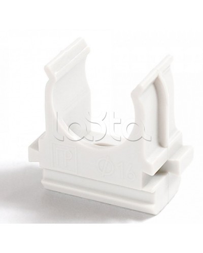 Крепёж-клипса для труб Полистирол белая д50 (10шт/200шт уп/кор) Промрукав (PR.02750б) в Симферополе Держатели, клипсы, скобы Pintop.ru