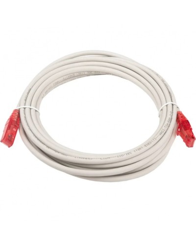 Патч-корд RJ45-RJ45, 4 пары, UTP, кат.5е, LSZH (5м) Hyperline PC-LPM-UTP-RJ45-RJ45-C5e-5M-LSZH-GY в Симферополе Патчкорды (медные) Pintop.ru