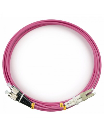 Шнур оптический duplex LC-FC 50/125 mm OM4 2м LSZH Cabeus FOP-50-OM4-LC-FC-2m в Симферополе Патч-корды оптические Pintop.ru