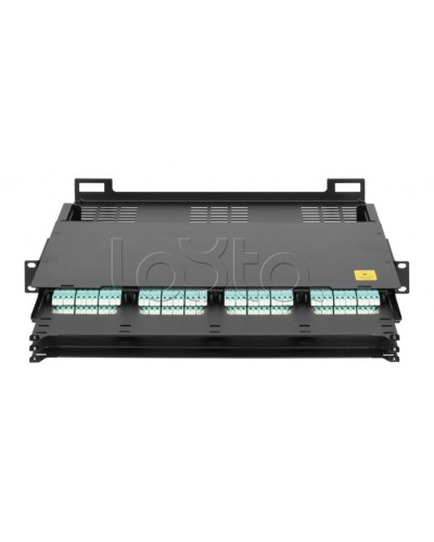 Оптический кросс 19 MTP/MPO NIKOMAX (NMF-RP12-BLANK-CT-MTP-1U-BK) в Симферополе Кросс оптический Pintop.ru