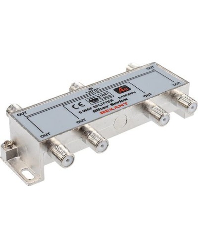 Делитель ТВх6 под F-разъем, 5-1000МГц, Silver (7 F-разъемов в комплекте) REXANT 05-6104 в Симферополе Системы видеонаблюдения Pintop.ru