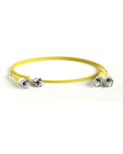 Патч-корд волоконно-оптический Hyperline FC-D2-9-ST/UR-ST/UR-H-20M-LSZH-YL в Симферополе Патч-корды оптические Pintop.ru