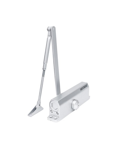 Доводчик NOTEDO DC-160 DA EN1-5, с задержкой закрывания, с рычажной тягой, (белый) (RAL9016) в Симферополе Доводчики Pintop.ru