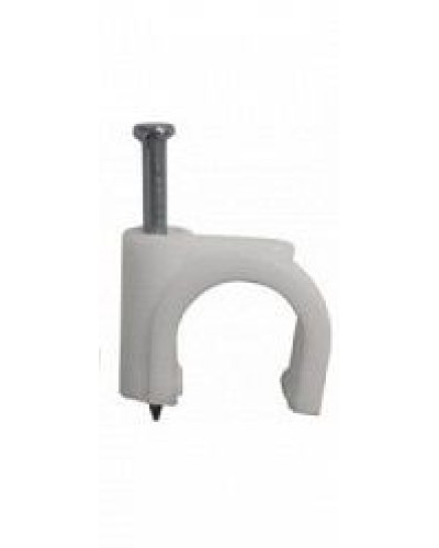 Скоба пластиковая с гвоздем (клипса), макс. Диаметр Hyperline (GC-1C) в Симферополе Держатели, клипсы, скобы Pintop.ru