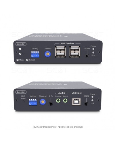 HDMI KVM удлинитель сигнала HDMI SC&T HKM01-4K6G в Симферополе Видеоусилители, Модуляторы, Делители Pintop.ru