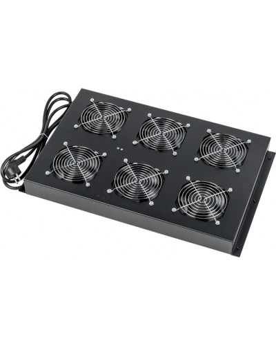 Блок 6-ти вентиляторов в крышу шкафа DCS глубиной 1070/1200 мм LANMASTER (LAN-DC-CB-FAN6-10) в Симферополе Вентиляторные модули Pintop.ru