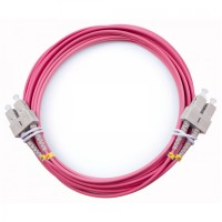 Шнур оптический duplex SC-SC 50/125 mm OM4 5м LSZH Cabeus FOP-50-OM4-SC-SC-5m