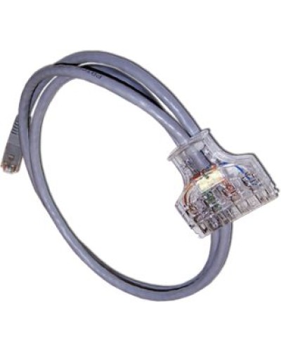 Патч-корд 110 тип - RJ45, 4 пары, UTP, категория 6, 2 м LANMASTER LAN-45-P4-2.0/6 в Симферополе Патч-корды и пигтейлы Pintop.ru