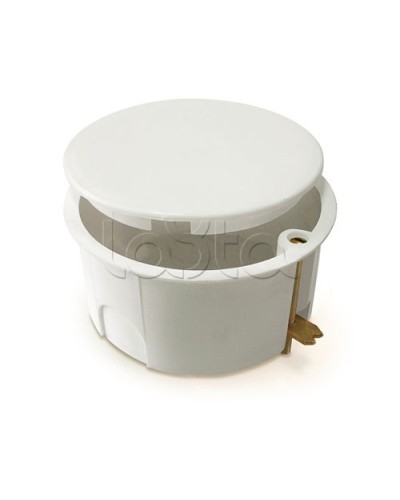 Коробка установочная для полых стен, с крышкой, с саморезами, металлические лапки d80x40 IEK КМ41024 (UKG01-080-040-000-M) в Симферополе Распределительные коробки Pintop.ru