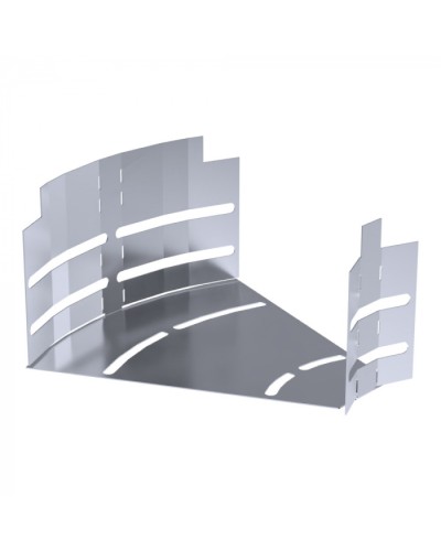 Угол горизонтальный изменяемый 0-45 градусов Стандарт INOX (AISI 316) 150х80 Промрукав (PR16.3618) в Симферополе Аксессуары для лотков Pintop.ru