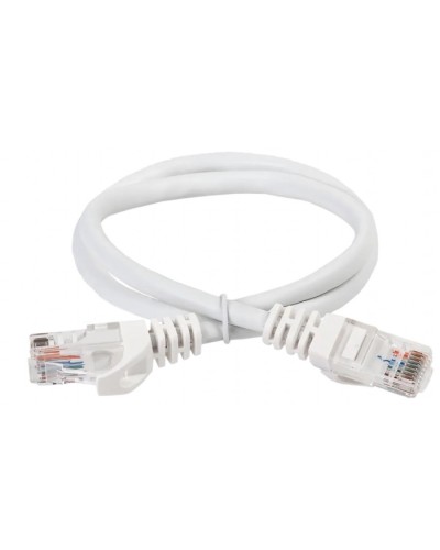 ITK Коммутационный шнур (патч-корд) кат.5Е UTP 5м белый (PC08-C5EU-5M) в Симферополе Патч-корды и пигтейлы Pintop.ru