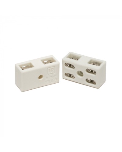 Клемма керам. латунь 6 мм² 2 пары на 8 контактов (5 шт/уп) Промрукав (PR08.7164) в Симферополе Аксессуары для кабель-канала Pintop.ru