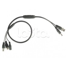 Кабель для передачи видео и питания с встроенным микрофоном SC&T AA001