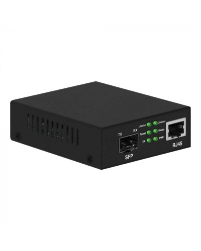 Медиаконвертер Gigabit Ethernet, SFP 1000Мбит/c, RJ45 10/100/1000Мбит/c, поддержка LFP NST NS-MC-1G1GX в Симферополе Медиаконвертеры Pintop.ru