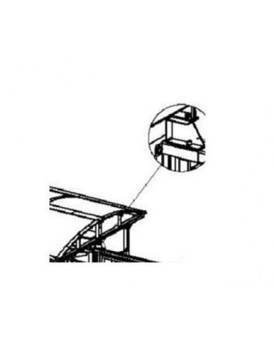 Кронштейн для стыковки турникета PERCo-RF01 0-09 в Симферополе Дополнительное оборудование для СКУД Pintop.ru