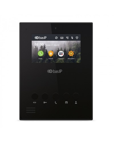 Видеодомофон BAS-IP AU-04LA BLACK в Симферополе Абонентские видеоустройства Pintop.ru