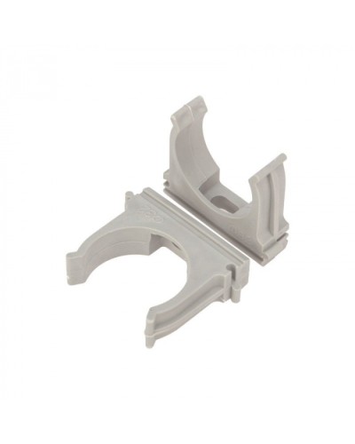 Крепеж-клипса для труб д.32мм, цвет серый Cabeus (CF32-GY) в Симферополе Держатели, клипсы, скобы Pintop.ru